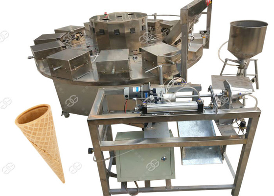 중국 공장 사용 전기 아이스크림 와플 콘 기계장치 1000PCS/H 3 단계 협력 업체